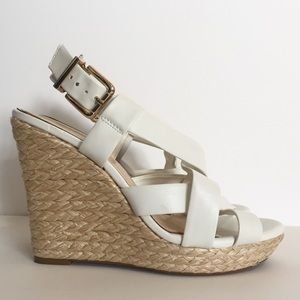 Jessica Simpson Wedges White Sz 9